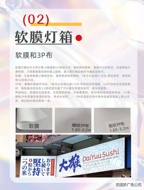 軟膜燈箱